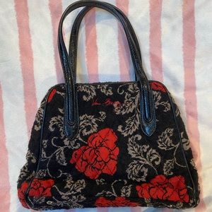 Vera Bradley Red and Black Roses in lightly used condition